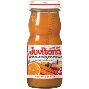 JUVITANA SOKIĆ OD JABUKE,MRKVE I POMORANDŽE 125ml PT JUVITANA SOKIĆ OD JABUKE,MRKVE I POMORANDŽE 125ml PT